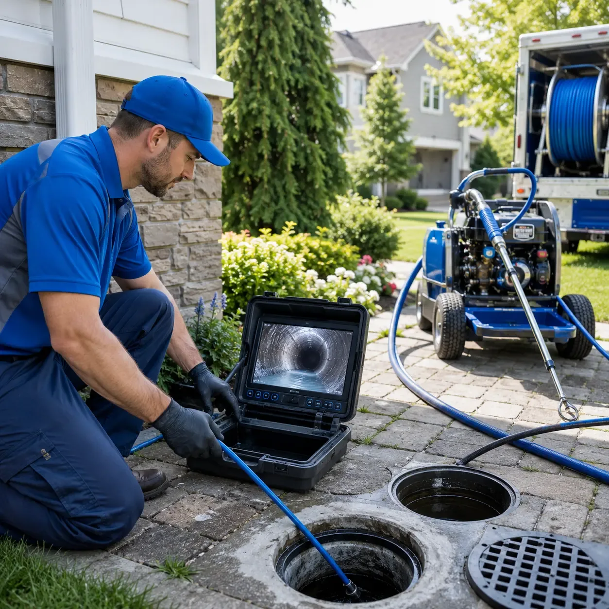 Outdoor drain cleaning professionals serving Centreville, MI